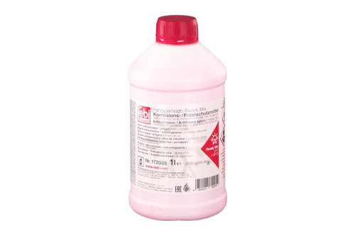 Febi Red Antifreeze / Coolant G12 (-35°C Ready Mix) - 5L Bottle - 172006