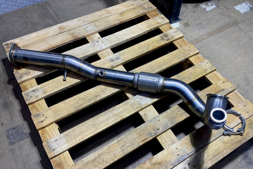 Mitsubishi Evo 4 5 6 Downpipe T3 Garrett GT30 GT35 Single 44mm Wastegate