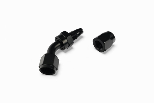 Black AN-8 Swivel 45 Degree Oil Cooler Fitting