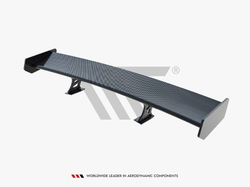 Maxton Carbon Spoiler With Internal Brackets Uprights + LED Audi A5 Coupe 8T