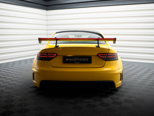Maxton Carbon Spoiler With Upper Swan Mounting + LED Audi A5 Coupe 8T