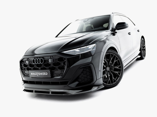 Maxton Prepreg Carbon Fiber Front Splitter Audi SQ8 / Q8 S-Line Mk1 Facelift