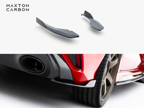 Maxton Prepreg Carbon Fiber Rear Side Splitters Audi RS3 Sedan 8Y Facelift