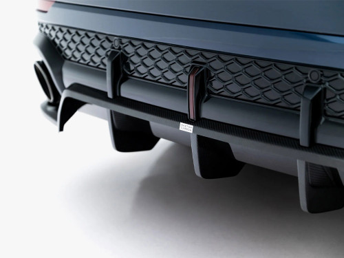 Maxton Prepreg Carbon Fiber Rear Splitter (Vertical Bars) Audi RSQ8 Mk1 Facelift