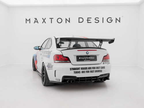 Maxton Carbon Spoiler With Internal Brackets Uprights V.1 BMW 1 M E82
