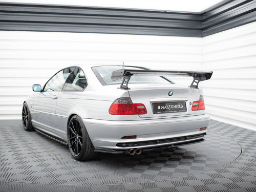 Maxton Carbon Spoiler With External Brackets Uprights BMW 3 Coupe E46