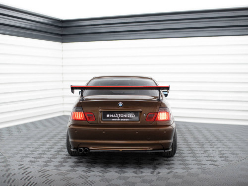 Maxton Carbon Spoiler With External Brackets Uprights + LED BMW 3 Coupe E46
