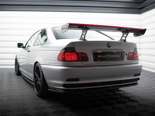 Maxton Carbon Spoiler With Internal Brackets Uprights + LED BMW 3 Coupe E46