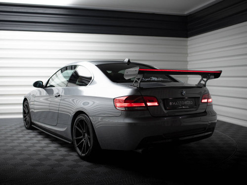 Maxton Carbon Spoiler With External Brackets Uprights + LED BMW 3 / M3 Coupe E92 Maxton Carbon Spoiler With External Brackets Uprights + LED BMW 3 / M3 Coupe E92