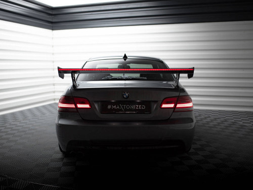 Maxton Carbon Spoiler With External Brackets Uprights + LED BMW 3 / M3 Coupe E92 Maxton Carbon Spoiler With External Brackets Uprights + LED BMW 3 / M3 Coupe E92