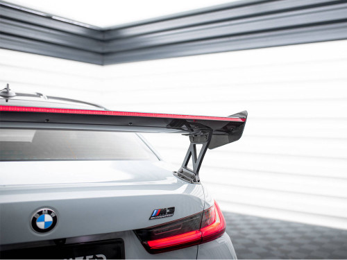 Maxton Carbon Spoiler With External Brackets Uprights + LED BMW M3 G80 / M340i G20 / 3 M-Pack G20 / 3 Standard G20
