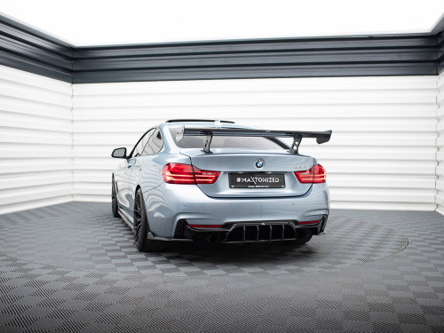 Maxton Carbon Spoiler With Internal Brackets Uprights BMW 4 F32 / 4 F32 M-Pack Coupe