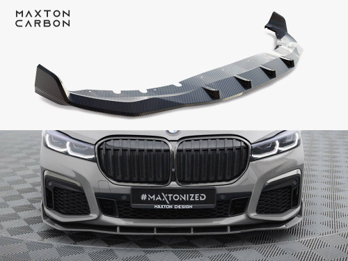 Maxton Prepreg Carbon Fiber Front Splitter + ABS Splitter BMW 7 M-Pack G11 Facelift