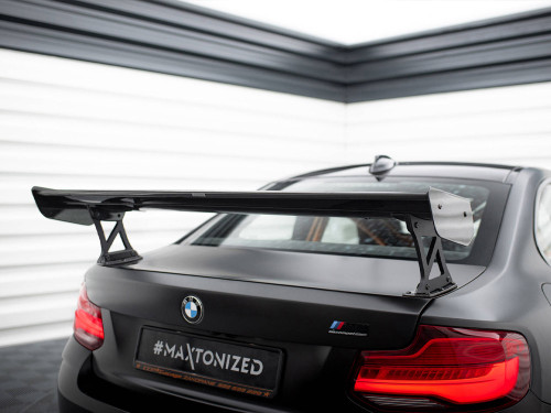 Maxton Carbon Spoiler With External Brackets Uprights BMW M2 F87