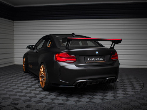 Maxton Carbon Spoiler With External Brackets Uprights + LED BMW M2 F87 Maxton Carbon Spoiler With External Brackets Uprights + LED BMW M2 F87
