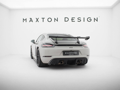 Maxton Carbon Spoiler With Upper Swan Mounting V.1 Porsche 718 Cayman GTS 982c