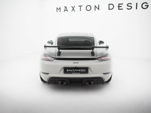 Maxton Carbon Spoiler With Upper Swan Mounting V.2 Porsche 718 Cayman GTS 982c