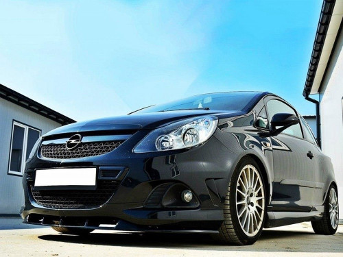 Maxton Front Splitter Opel Corsa D Nurburg (For OPC / VXR Bumper)
