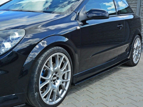 Maxton Side Skirts Diffusers Opel Astra H (For OPC / VXR)