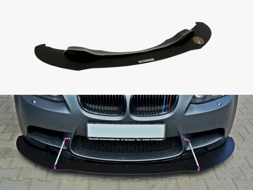 Maxton Front Racing Splitter Bmw M3 E92 / E93 Pre-facelift (2007-2013) - Gloss Black