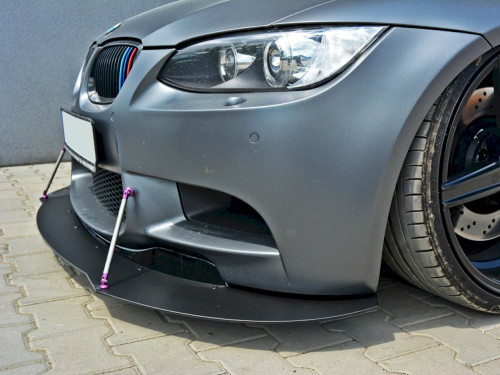 Maxton Front Racing Splitter Bmw M3 E92 / E93 Pre-facelift (2007-2013) - Gloss Black
