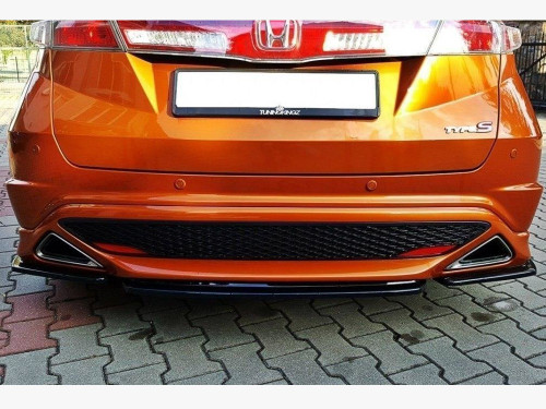 Maxton Central Rear Splitter Honda Civic VIII Type S/R (Without Vertical Bars)