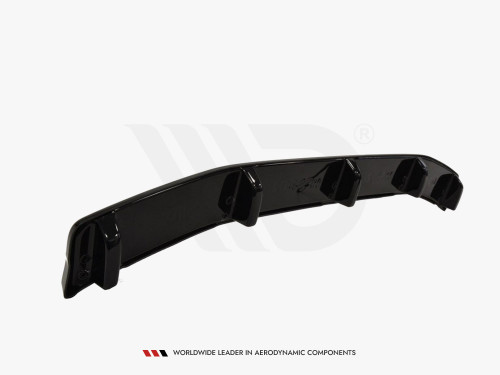 Maxton Central Rear Splitter Mazda 3 MK2 MPS (With Vertical Bars)