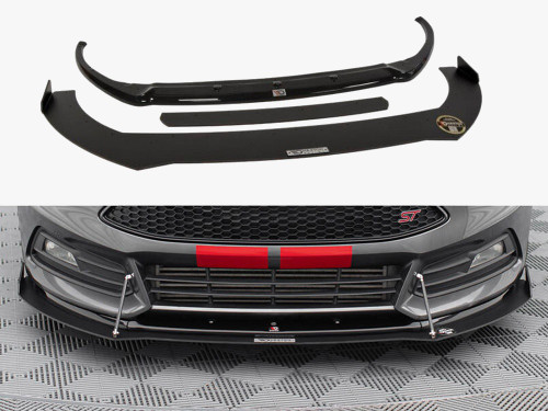 Maxton Hybrid Front Splitter V.2 Ford Focus ST Mk3 FL