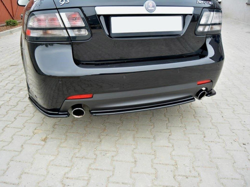 Maxton Central Rear Splitter SAAB 9-3 AERO MK2 Facelift (2007-2011)