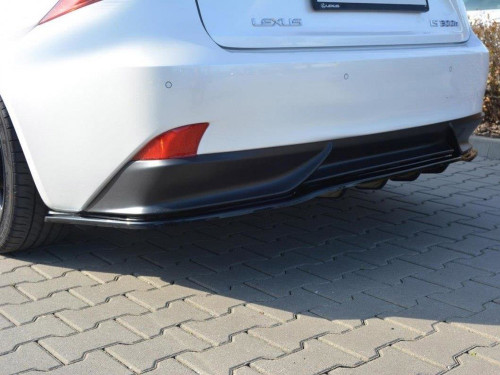 Maxton Central Rear Splitter (Vertical Bars) Lexus IS 300H Mk3