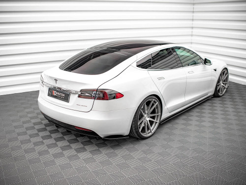 Maxton Rear Side Splitters Tesla Model S Facelift