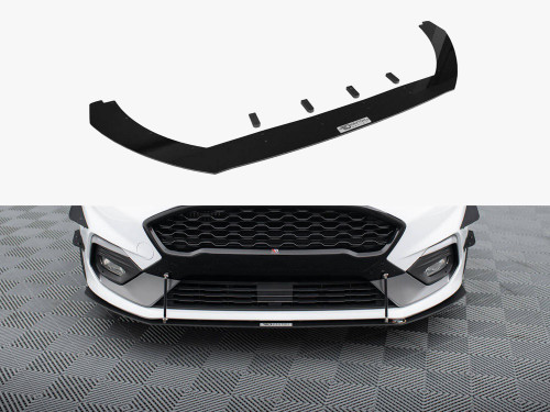 Maxton Front Racing Splitter V.2 Fiesta Mk8 ST / ST-Line - Gloss Black