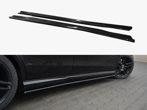 Maxton Side Skirts Splitters Mercedes E-class 212 63 AMG (2009-2012)