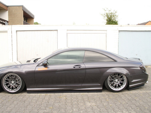 Maxton Rear Side Splitters Mercedes CL 500 C216 Amgline (2006-2010)
