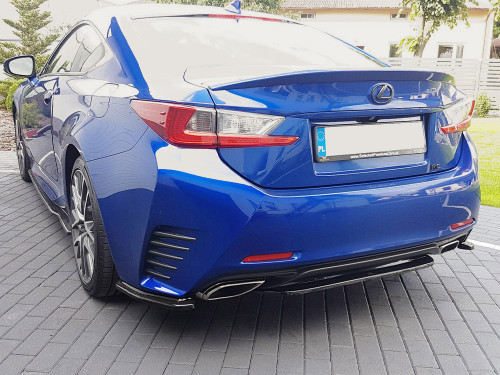 Maxton Central Rear Splitter (Without Vertical Bars) Lexus RC (2014-UP)