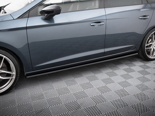 Maxton Side Skirts Diffusers V.2 Seat Leon Mk3 Cupra / FR Facelift