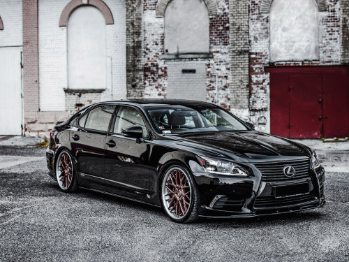 Maxton Side Skirts Diffusers Lexus LS Long Wheelbase MK4 Facelift (2012-2017)