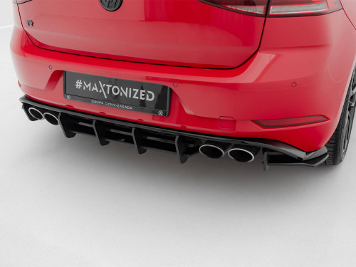 Maxton Street PRO Rear Diffuser Volkswagen Golf R Mk7 Facelift