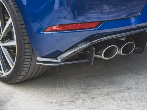 Maxton Street PRO Rear Side Splitters Volkswagen Golf R Mk7 Facelift