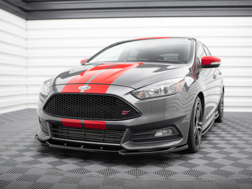 Maxton Front Splitter V.5 Ford Focus ST Mk3 Facelift