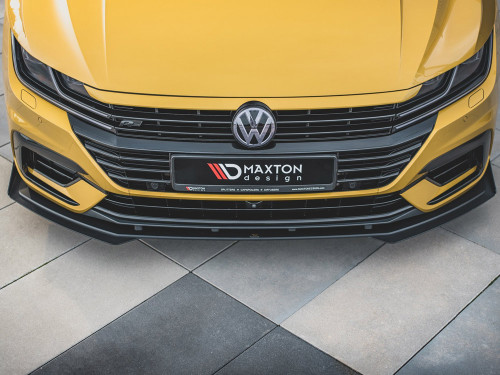 Maxton Street PRO Front Splitter + Flaps Volkswagen Arteon R-Line Sedan / Shooting Brake Mk1