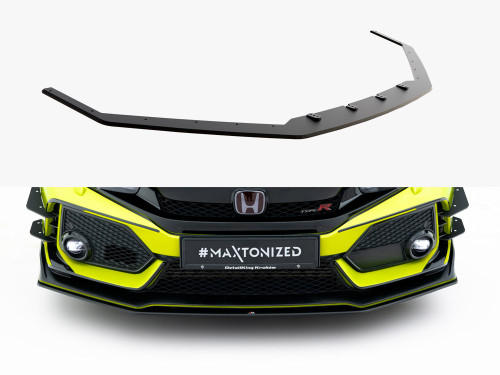 Maxton Street PRO Front Splitter V.2 Honda Civic Type-R Mk10 / Mk10 Facelift