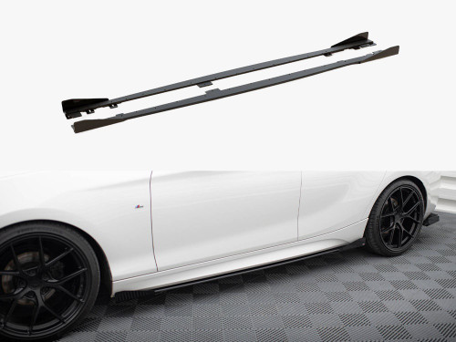 Maxton Street PRO Side Skirts Diffusers V.2 + Flaps BMW 1 F20 M135i / M140i / M-Pack