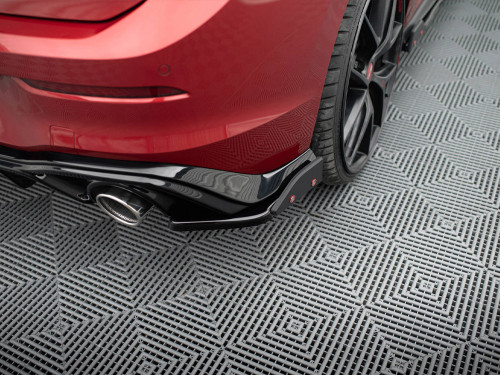 Maxton Rear Side Splitters V.4 + Flaps Volkswagen Golf GTI / GTE Mk8