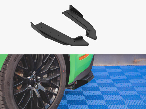 Maxton Street PRO Rear Side Splitters V.1 + Flaps Ford Mustang GT Mk6 Facelift