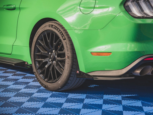 Maxton Street PRO Rear Side Splitters V.1 + Flaps Ford Mustang GT Mk6 Facelift
