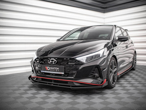Maxton Street PRO Front Splitter V.1 + Flaps Hyundai I20 N Mk3