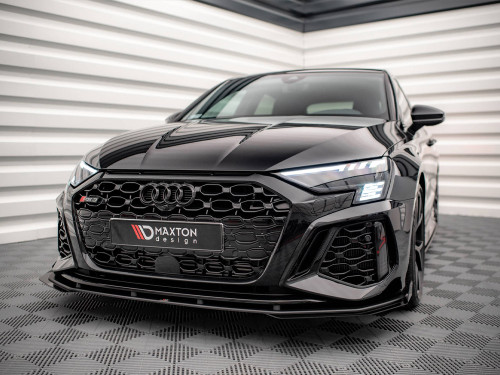 Maxton Street PRO Front Splitter V.1 + Flaps Audi RS3 8Y