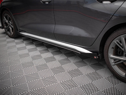 Maxton Street PRO Side Skirts Diffusers + Flaps Audi S3 / A3 S-Line 8Y / 8Y Facelift