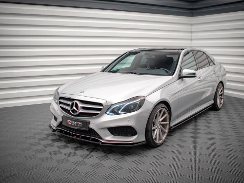 Maxton Front Splitter V.2 Mercedes E Amg-Line Sedan W212 Facelift (2012-2016)
